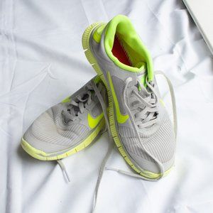 Neon Green & Grey Nike Free Run 4.0 V3
